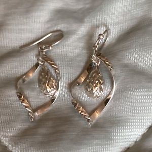 Sterling Silver Modern Dangle Earrings